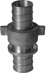 333227 COUPLING HOSE BRASS LRT, 2-1/2