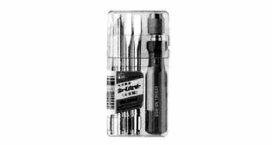 612443 SCREWDRIVER SET DETACHABLE, 5 BITS -3/-4/-6/NO.1/NO.2