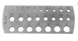 650653 DRILL GAUGE 1-13MM, 0.5MM INTERVAL