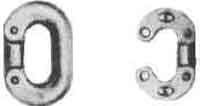 231156 CONNECTING LINK SPLIT BLACK, 19MM