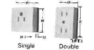 792978 RECEPTACLE CABIN SURFACE, TRIPLE