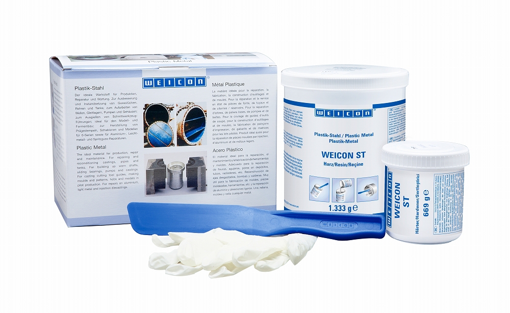 812944 METALLIC FILLED PUTTY WEICON ST, 2.0KG